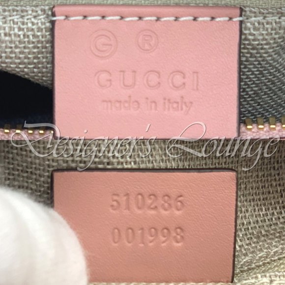 NEW GUCCI Micro GG Guccissima BREE Soft Pink Leather Medium Boston Bag $1,690 - Picture 16 of 16